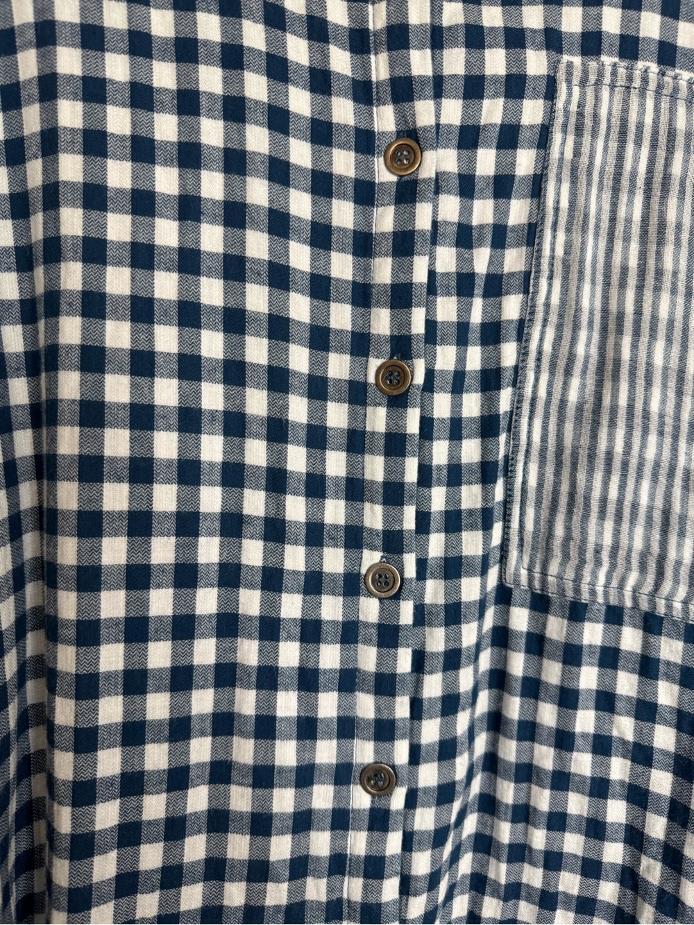 Easel Mixed Pattern Button Down - Picture 4 of 8